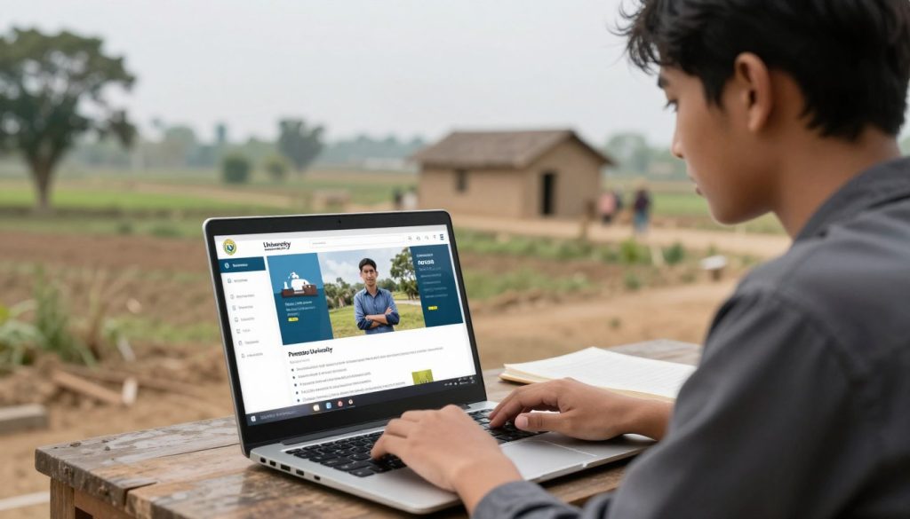 偏远地区的学生通过网课接触到大城市优质教育资源