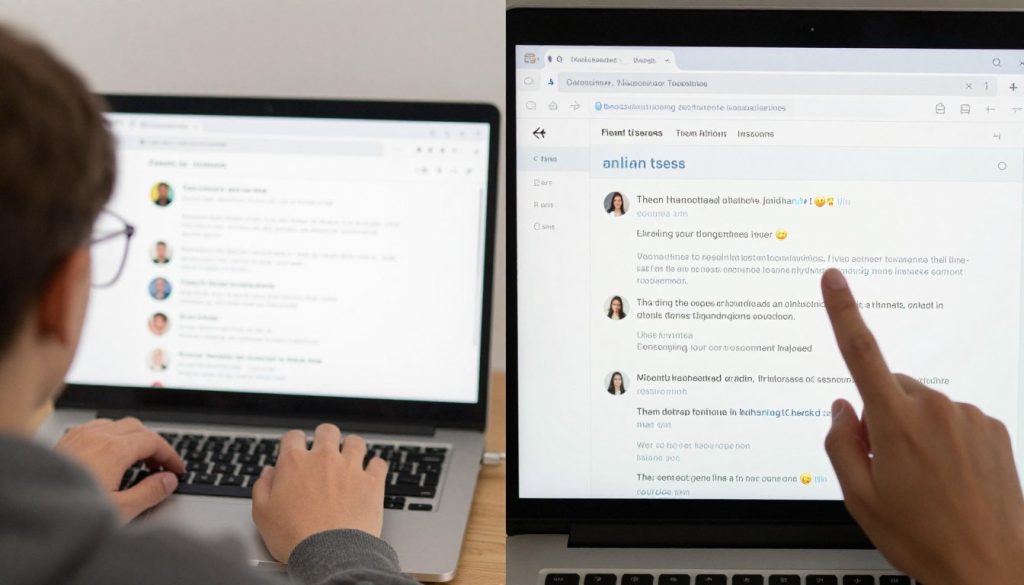 学习者在网课讨论区积极参与互动