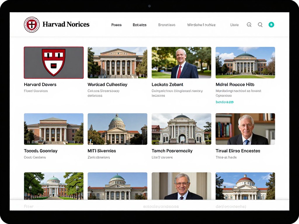 网课平台上展示的来自全球顶尖大学的课程列表